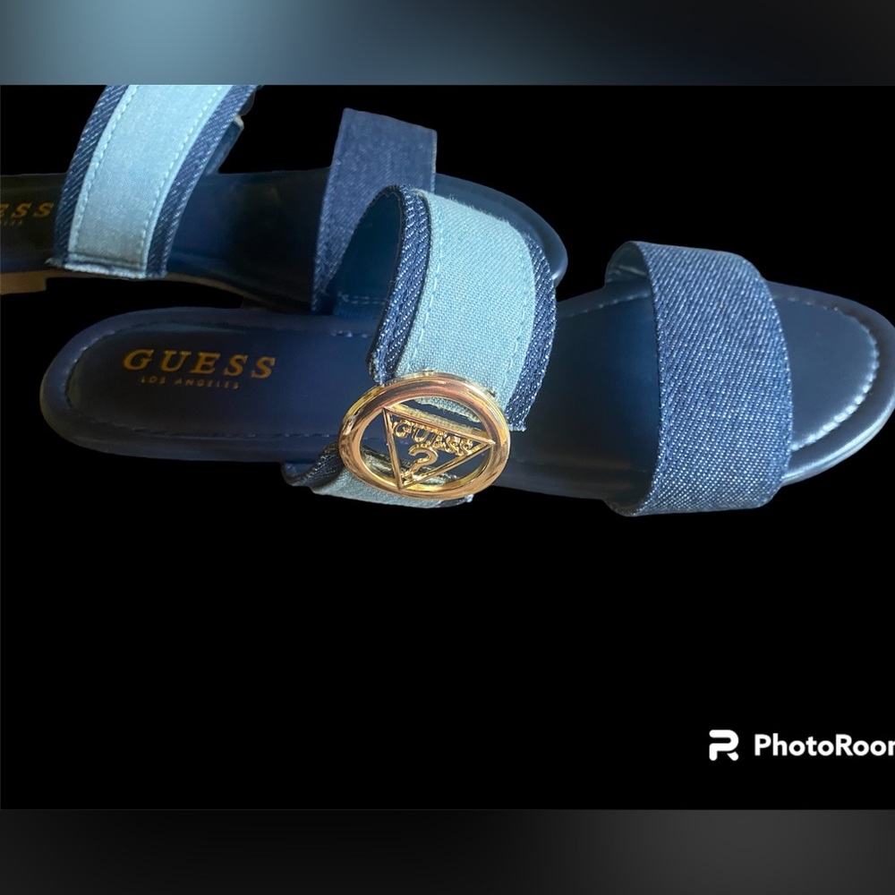 - New Guess denim slides size 9